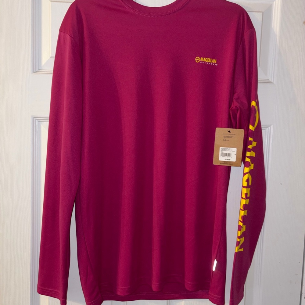 Magellan Outdoors Pink Fishing Tee